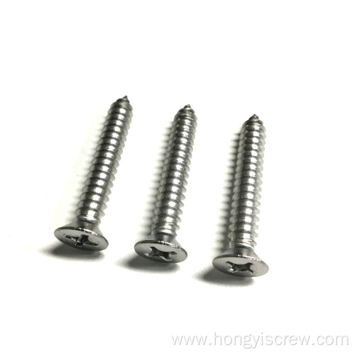 Stainless steel countersunk head flat head self tapping